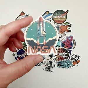Set of 5 NASA Outerspace themed stickers